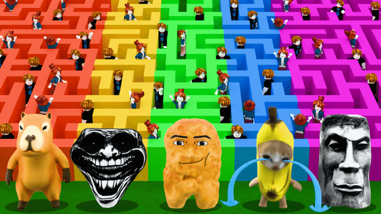 100 Players Meme Maze