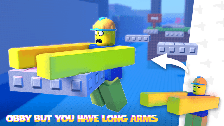 Obby but you have long arms