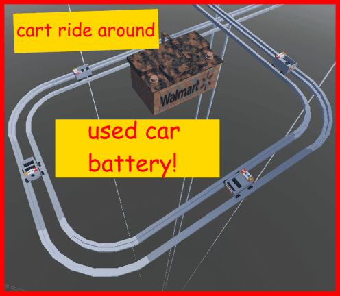 [UPDATE] cart ride around a used car battery
