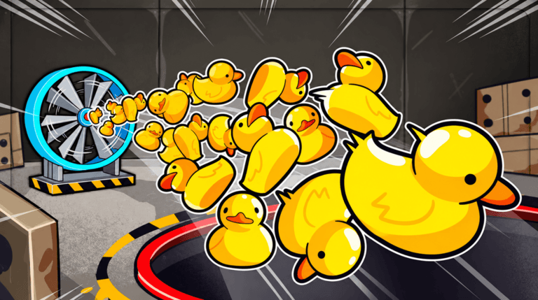 Fill a hole with a million ducks🦆