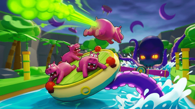 [1-4 Players] Fart Raft!🌊
