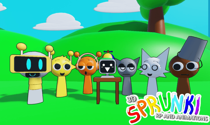 3D Sprunki RP And Animations 