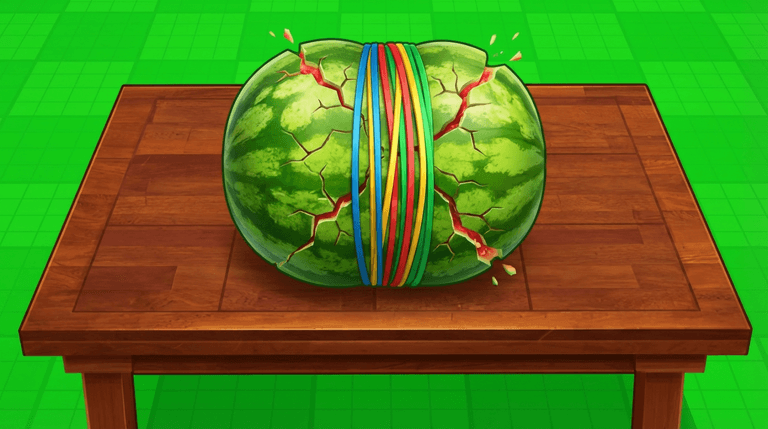 Rubber Band Watermelon 🍈